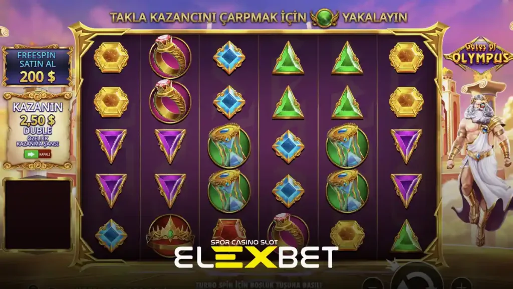 Elexbet gates of olympus oyunu